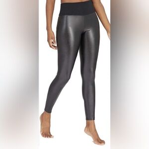 SPANX ASSETS Women’s Black faux leather leggings Size 1X